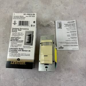 Leviton ODS10-IDI Designer Occupancy Sensor Wall Switch - Ivory NEW -b